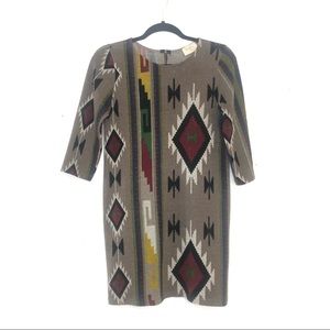 5 for $25 ⭐️ Everly Tribal Print Sweater Dress